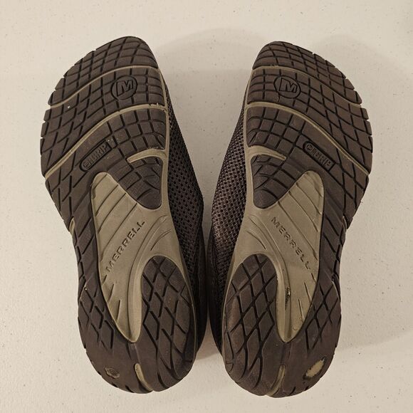 Merrell Mocha Mesh Slides‎ Dark Earth Cocoa Clogs Comfort EUR 40.5 US Womens 9.5 - Picture 4 of 10
